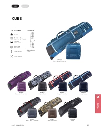 Sun Mountain 2024 Kube Golf Travel Cover Black/Red