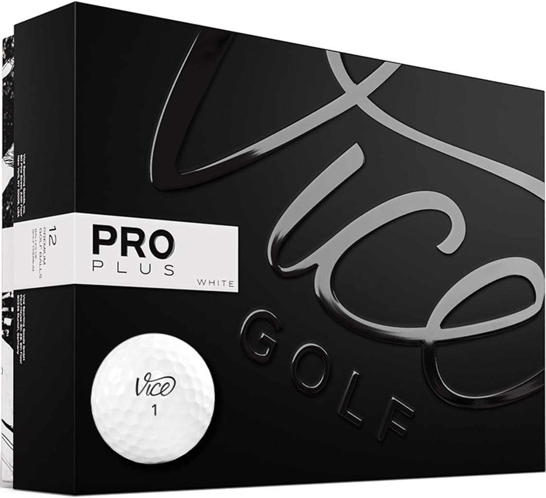 Vice Pro Plus White Golf Balls - Premium Performance