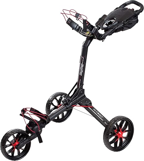 Bag Boy Nitron 3-Wheel Golf Push Cart Black/Red Bag Boy Nitron 3-Wheel Golf Push Cart Black/Red