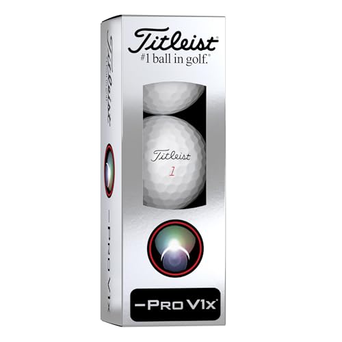Titleist Pro V1x Left Dash Golf Ball #1-#4 12-Ball Pack White