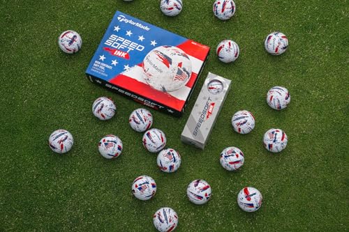 TaylorMade Speed Soft INK USA Golf Balls #1-#4 12-Ball Pack White