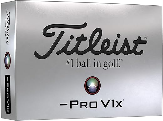 Titleist Pro V1x Left Dash Golf Ball #1-#4 12-Ball Pack White Titleist Pro V1x Left Dash Golf Ball #1-#4 12-Ball Pack White