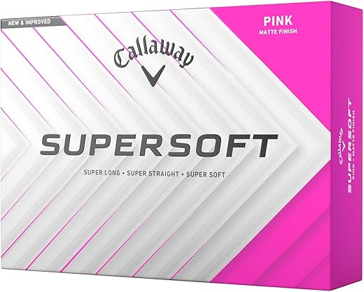 Callaway 2025 SuperSoft Matte Golf Ball #1-#4 12-Ball Pack Pink Callaway 2025 SuperSoft Matte Golf Ball #1-#4 12-Ball Pack Pink
