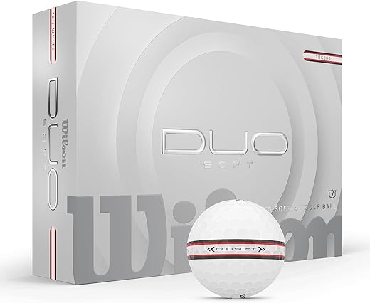 Wilson 2025 Duo Soft TRK360 12-Pack White Golf Balls (1-4) Wilson 2025 Duo Soft TRK360 12-Pack White Golf Balls (1-4)