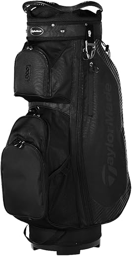 TaylorMade 2023 Pro Cart Golf Bag Black TaylorMade 2023 Pro Cart Golf Bag Black