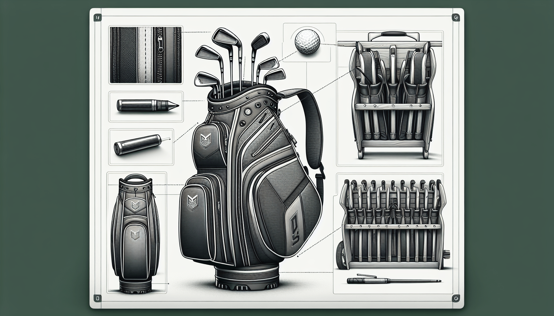Sun Mountain C-130 Golf Cart Bag Sun Mountain C-130 Golf Cart Bag
