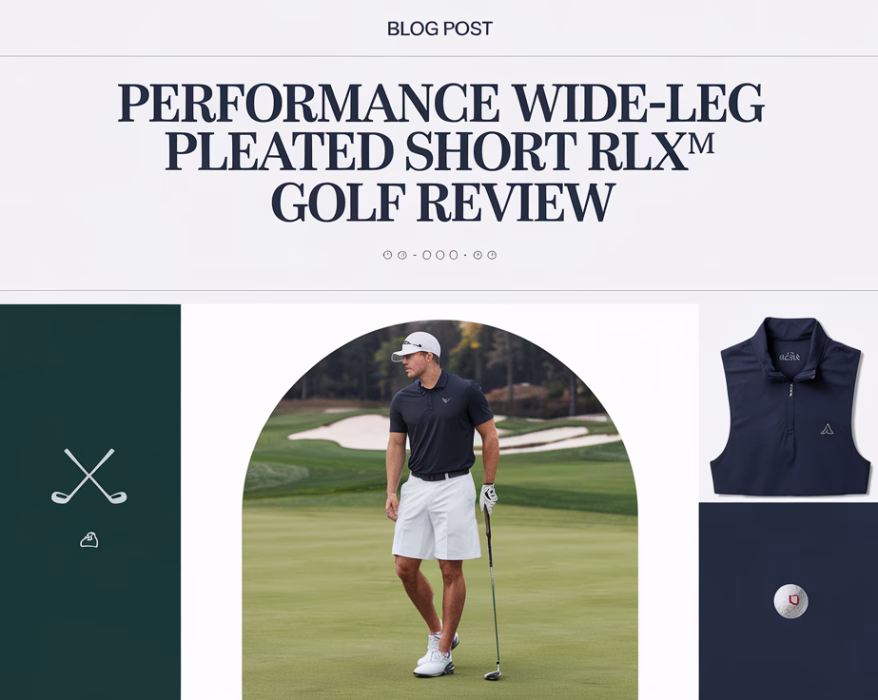 Performance Wide-Leg Pleated Short RLX Golf Review