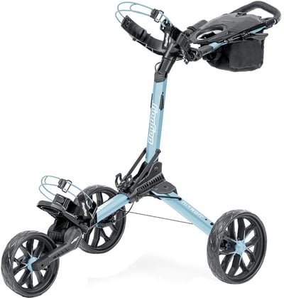 Bag Boy Nitron Auto-Open Golf Push Cart - Ice Blue