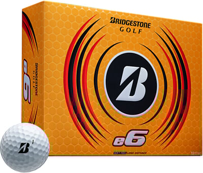 Bridgestone e6 Soft Golf Balls 2023 White - Men's