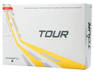 Maxfli 2021 Tour Men's Golf Balls - Gloss White