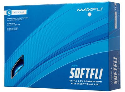 Maxfli Softfli 2023 Men's Matte Golf Balls - Matte Blue
