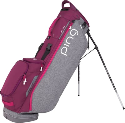 PING Women's Hoofer Lite Stand Golf Bag - Garnet Grey