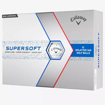 Callaway Supersoft Splatter 360 (2024) Golf Balls - Blue