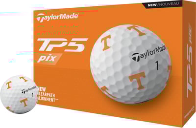 TaylorMade TP5 Pix 3.0 2024 Tennessee White Golf Balls