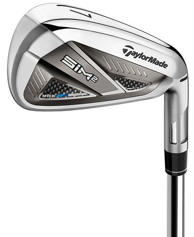New TaylorMade SIM2 MAX Iron Set 5-PW + AW, Stiff Steel