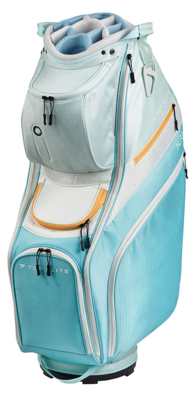 Top Flite Aura Women's Golf Cart Bag - Blue/Grey