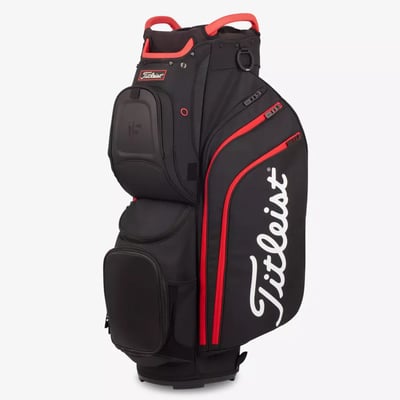 Titleist 2023 Cart 15 Golf Bag - Black/Red