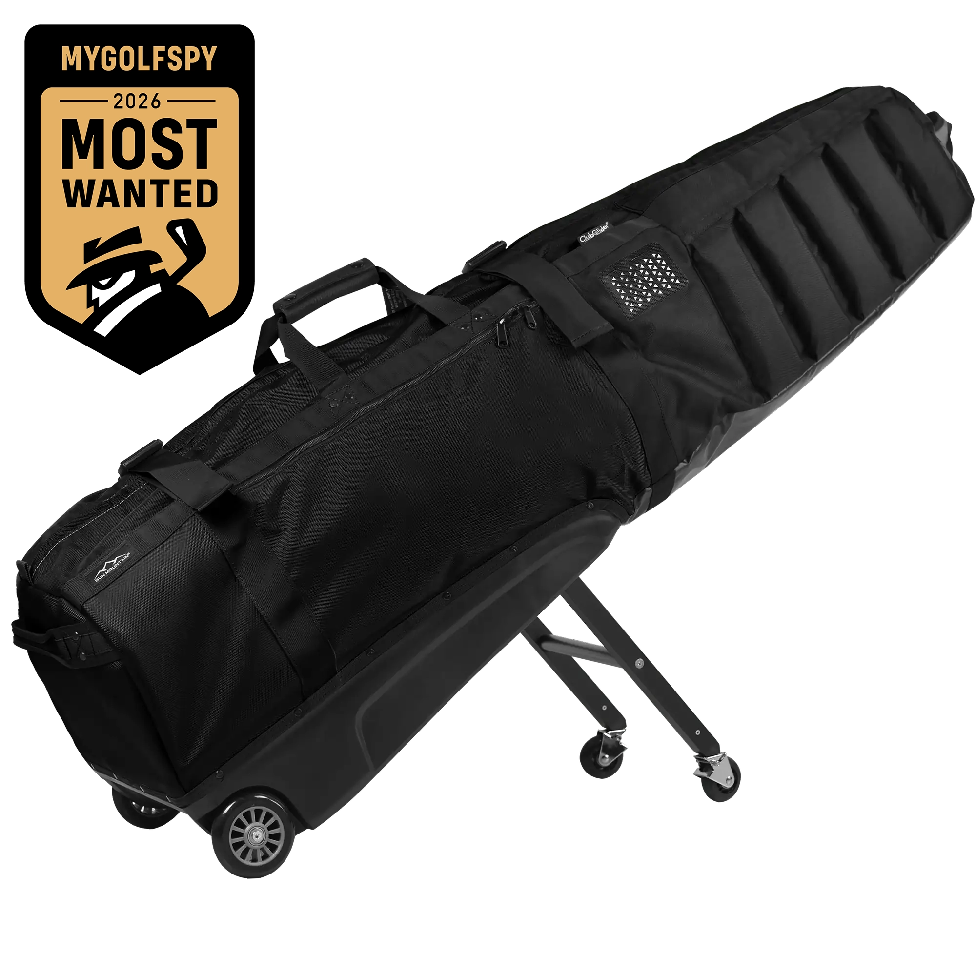 Mecale Soft-Sided Golf Travel Bag with Wheels - Black