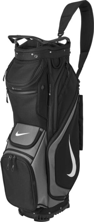 22NIKANKPRFRMNCCRBAG_Black_Grey_White_is Nike Golf Performance Cart Bag