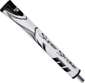 23SUTUZNRGYPSTLGTGRPA_White_Black_is SuperStroke Zenergy Pistol GT 2.0 Putter Grip