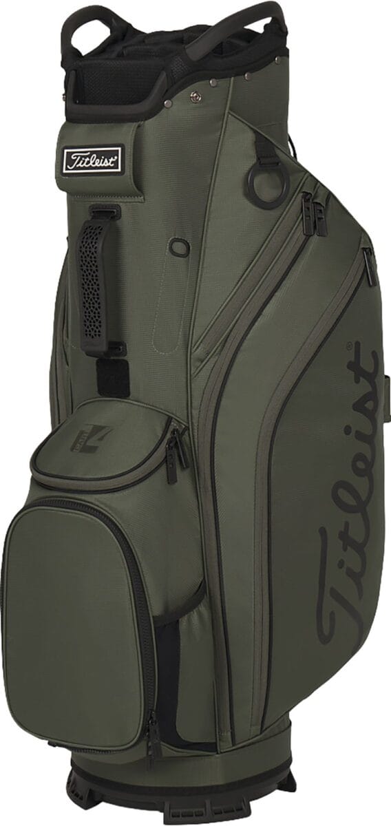 23TTLU2023CRT14CRBAG_Cypress_Black_Black_is Titleist 14 Cart Bag