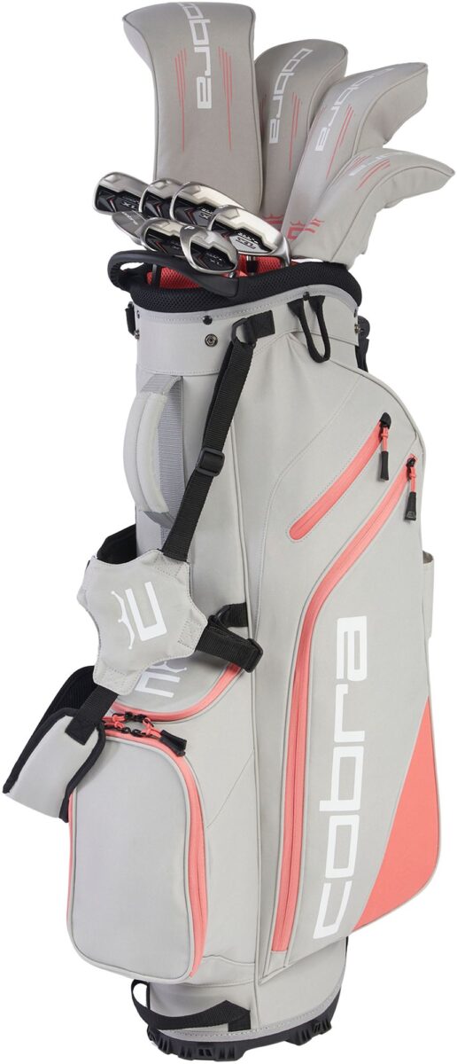 25CBRWCBRWMNSXLSTSETA_Grey_Lava_Bloom_is Cobra Women's 2025 XL 16-Piece Stand Bag Complete Set