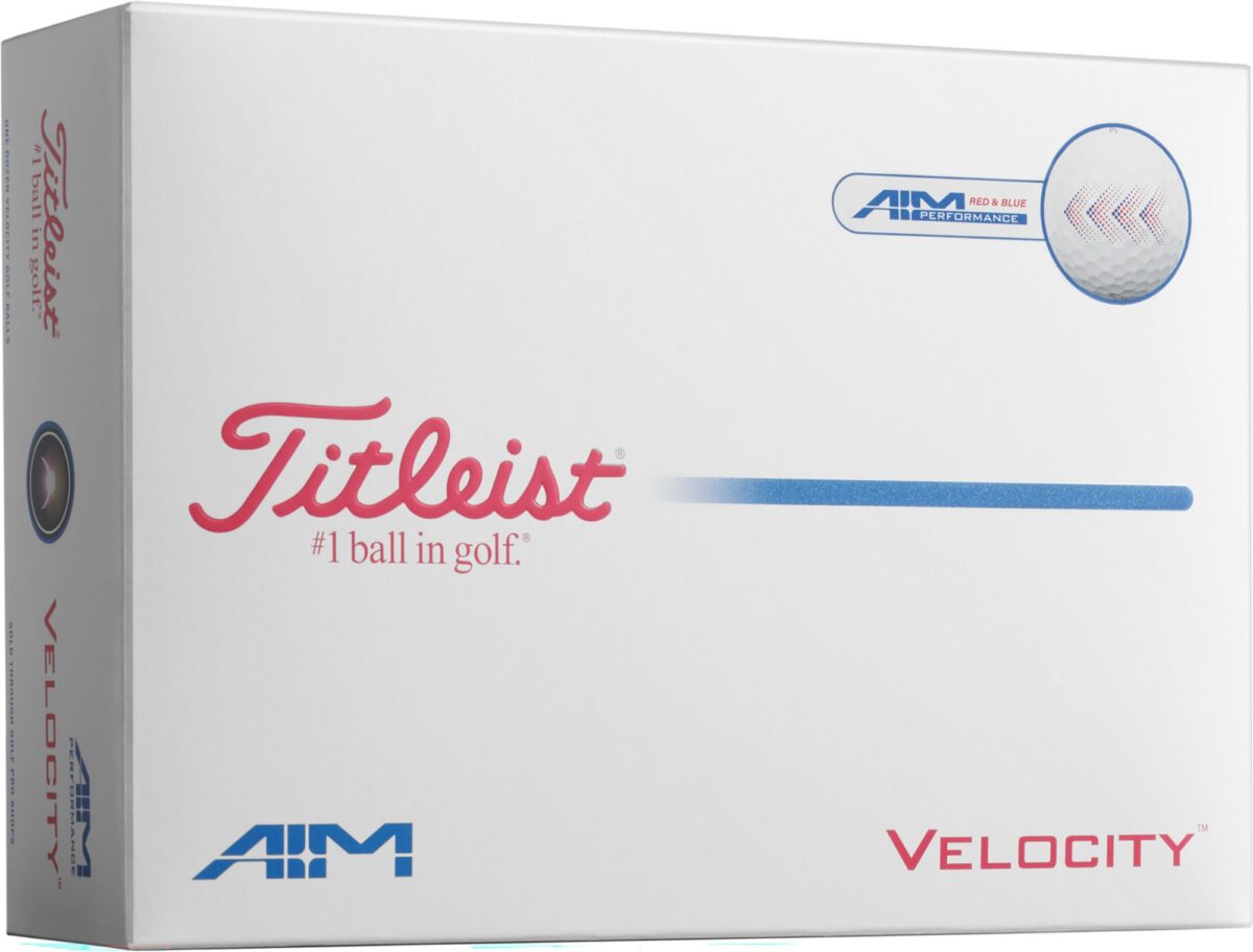 Titleist Velocity USA AIM Golf Balls 12‐Pack