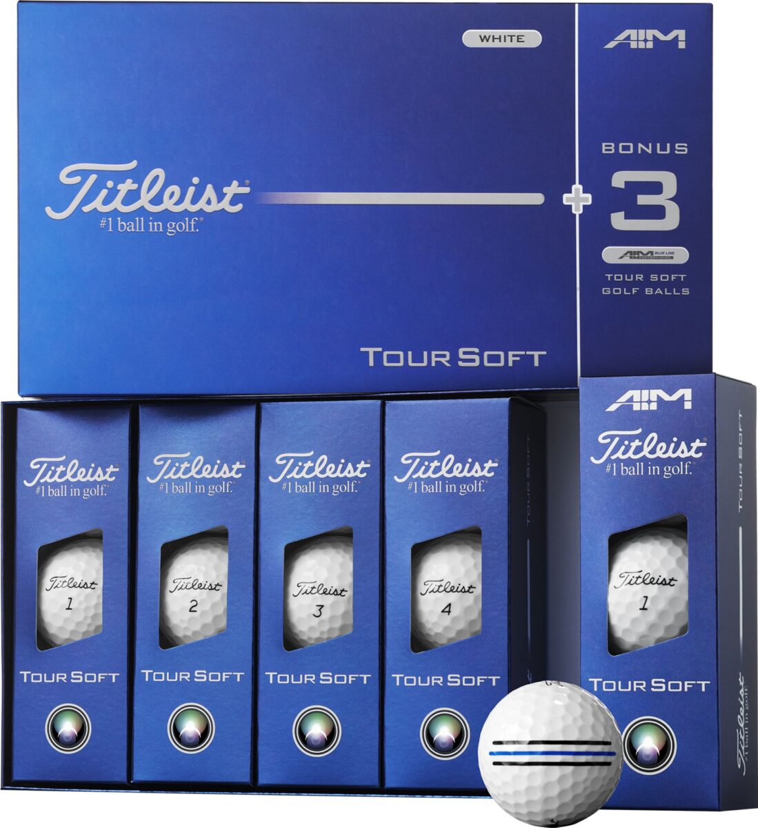 26TITUGOLFKD1RWRRP0CA_White_is Titleist Tour Soft Golf Balls