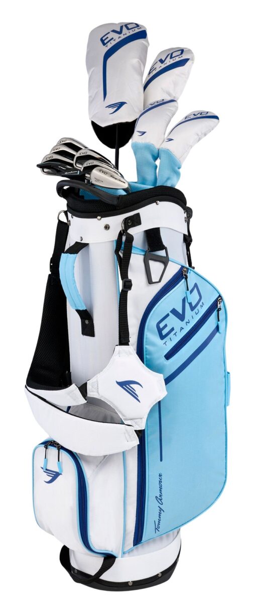 26TOMWGOLFTVTTNMLRDDB_is Tommy Armour Tommy Armor Women's EVO Titanium 16-Piece Complete Set